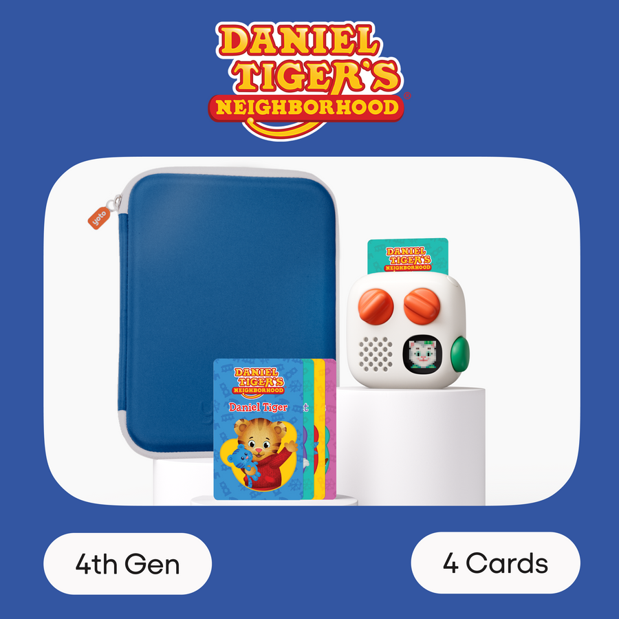 Yoto Mini 4th Gen + Daniel Tiger Card Case Bundle