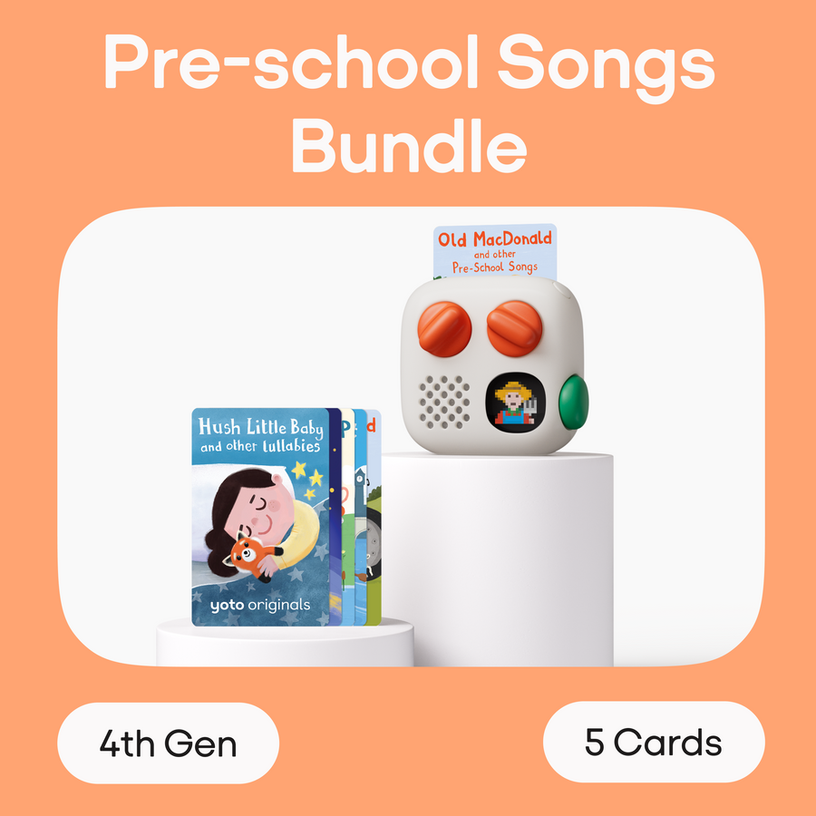 Yoto Mini 4th Gen + Pre-school Songs Bundle