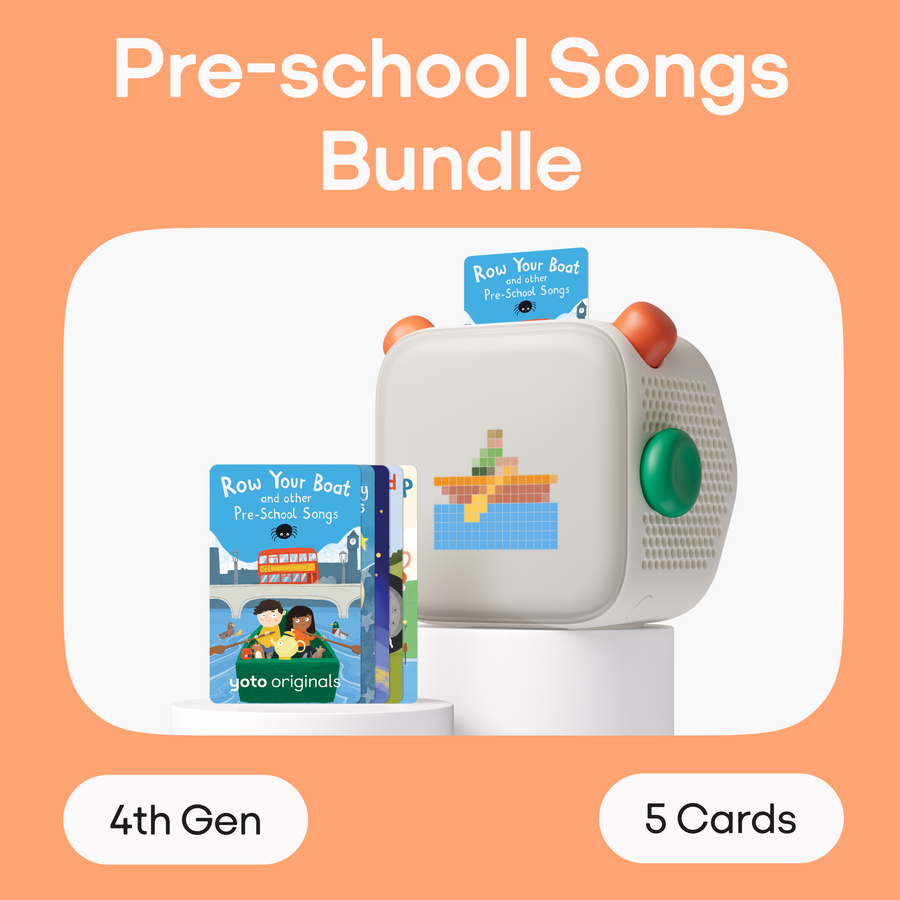 Yoto Player 4th Gen + Pre-school Songs Bundle